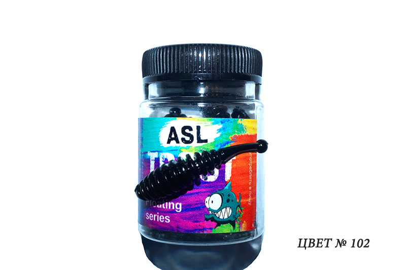 Съедобный силикон ASL Форель «Бу-Бу» цв.102 «сыр» L- 7.5см (3″) уп.6шт