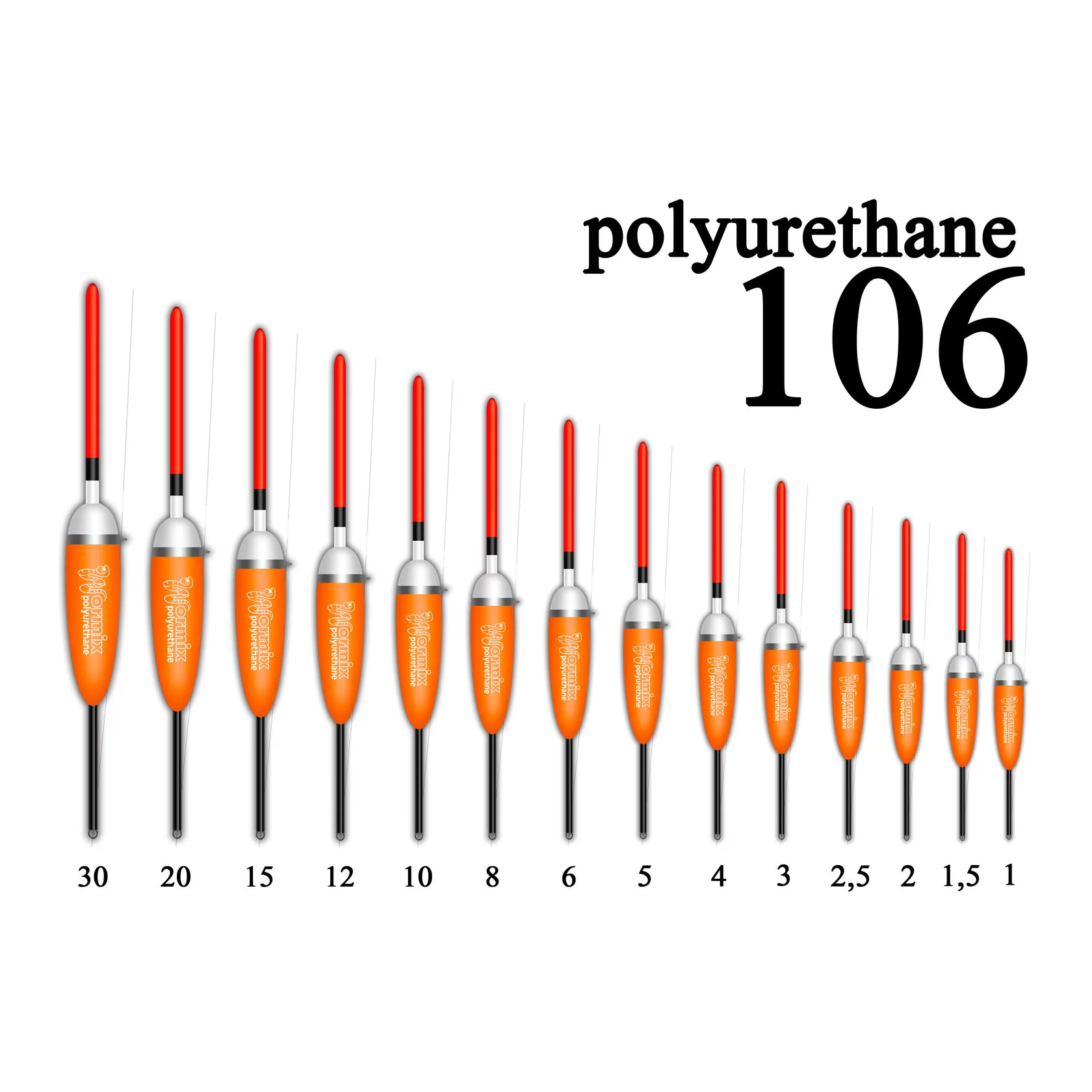  Поплавок Полиуретан "Wormix" №106  5гр уп.10шт