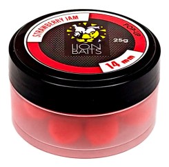 Бойлы Pop-Up Lion Baits 14 мм "КЛУБНИЧНЫЙ ДЖЕМ" 25 г