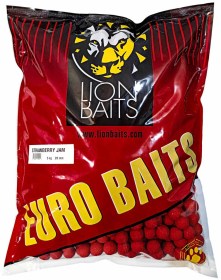Бойлы Тонущие Lion Baits Евро 20мм 5кг "КЛУБНИЧНЫЙ ДЖЕМ" 