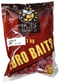 Бойлы Тонущие Lion Baits Евро 20мм "КРАСНЫЕ ФРУКТЫ" 1кг