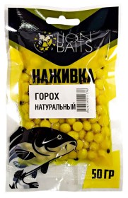 ГОРОХ Lion Baits "Наживка" натуральный "НАТУРАЛЬНЫЙ" 50г В ПАКЕТЕ