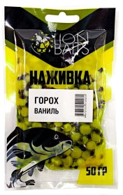 ГОРОХ Lion Baits "Наживка" натуральный "ВАНИЛЬ" 50г В ПАКЕТЕ