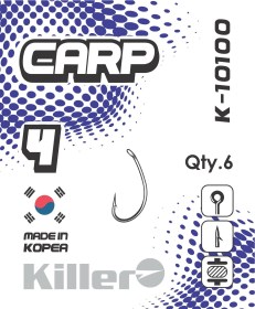 Крючок Killer CARP №4 арт.10100