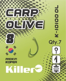 Крючок Killer CARP OLIVE №6 арт.10100 OL