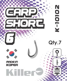 Крючок Killer CARP SHORT №6 арт.10102