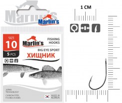 Крючок "Marlin's" BIG EYE SPORT BLN №10 уп.5шт
