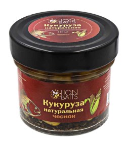Кукуруза Lion Baits В СТЕКЛЕ "ЧЕСНОК" 110мл (12)