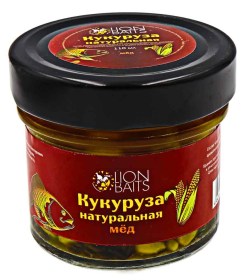 Кукуруза Lion Baits В СТЕКЛЕ "МЕД" 110мл (12)