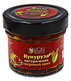 Кукуруза Lion Baits В СТЕКЛЕ "ТИГРОВЫЙ ОРЕХ" 110мл