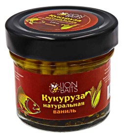 Кукуруза Lion Baits В СТЕКЛЕ "ВАНИЛЬ" 110мл