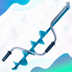 Ледобур Двуручный Тверь Классика d-150 мм (Бирюзовый)