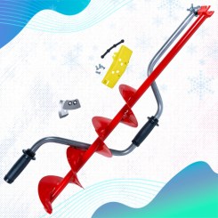 Ледобур Двуручный Волжский d-130 мм (Красный)