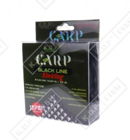 Леска с покрытием флюорокарбона KDF Carp Black Line 0,28мм 300м