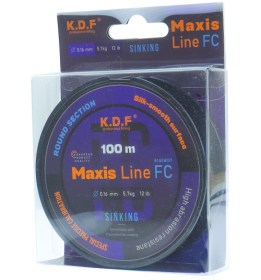 Леска с покрытием флюорокарбона KDF Maxis Line FC 0,35мм 100м