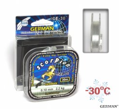 Леска зимняя "ICE SCORPION" 30 м / 0,10 мм