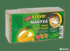Макуха KLEVO Кукурузная кубики-10шт ЧЕСНОК 450г (11)