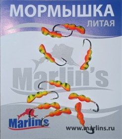 Мормышка литая "Marlin's" Мураш №2 0.45гр кр.Crown арт:7001-204 уп.10шт