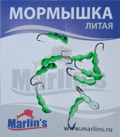 Мормышка литая "Marlin's" Мураш №2 0.45гр кр.Crown арт:7001-206 уп.10шт