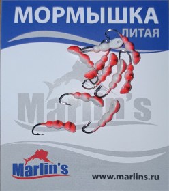 Мормышка литая "Marlin's" Мураш №2 0.45гр кр.Crown арт:7001-208 уп.10шт