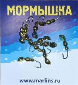 Мормышка литая "Marlin's" Мураш №3 0.79гр кр.Crown арт:7001-303 уп.10шт