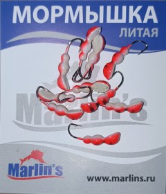 Мормышка литая "Marlin's" Мураш №3 0.79гр кр.Crown арт:7001-308 уп.10шт