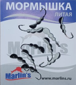 Мормышка литая "Marlin's" Мураш №3 0.79гр кр.Crown арт:7001-310 уп.10шт