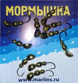 Мормышка литая "Marlin's" Мураш №4 1.26гр кр.Crown арт:7001-403 уп.10шт