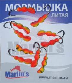 Мормышка литая "Marlin's" Мураш №4 1.26гр кр.Crown арт:7001-404 уп.10шт