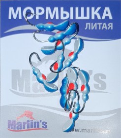 Мормышка литая "Marlin's" Мураш №4 1.26гр кр.Crown арт:7001-405 уп.10шт