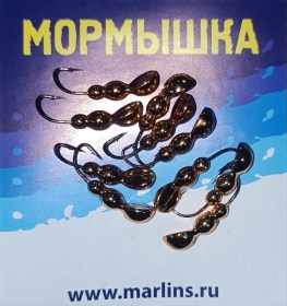 Мормышка литая "Marlin's" Мураш №4 1.26гр кр.Crown арт:7001-409 уп.10шт