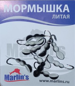 Мормышка литая "Marlin's" Мураш №4 1.26гр кр.Crown арт:7001-410 уп.10шт