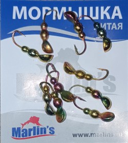 Мормышка литая "Marlin's" Мураш №4 1.26гр кр.Crown арт:7001-499 уп.10шт