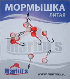 Мормышка литая "Marlin's" Шар 4мм 0.36гр кр.Crown арт:7000-208 уп.10шт