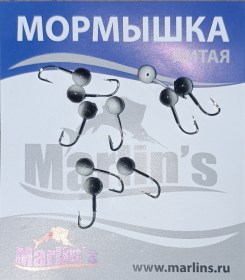 Мормышка литая "Marlin's" Шар 4мм 0.36гр кр.Crown арт:7000-210 уп.10шт