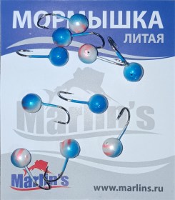 Мормышка литая "Marlin's" Шар 6мм 1.22гр кр.Crown арт:7000-405 уп.10шт