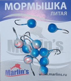 Мормышка литая "Marlin's" Шар 7мм 1.93гр кр.Crown арт:7000-505 уп.10шт