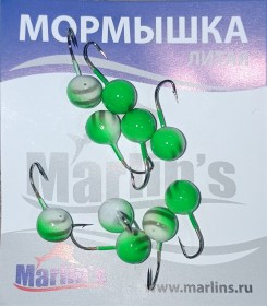 Мормышка литая "Marlin's" Шар 7мм 1.93гр кр.Crown арт:7000-506 уп.10шт