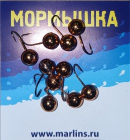 Мормышка литая "Marlin's" Шар 7мм 1.93гр кр.Crown арт:7000-509 уп.10шт