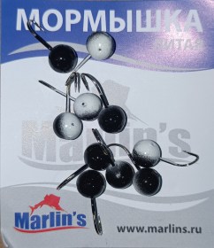 Мормышка литая "Marlin's" Шар 7мм 1.93гр кр.Crown арт:7000-510 уп.10шт