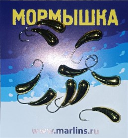 Мормышка литая "Marlin's" Уралка №2 1.22гр кр.Crown арт:7002-203 уп.10шт