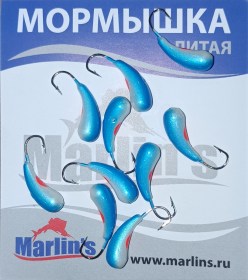 Мормышка литая "Marlin's" Уралка №2 1.22гр кр.Crown арт:7002-205 уп.10шт