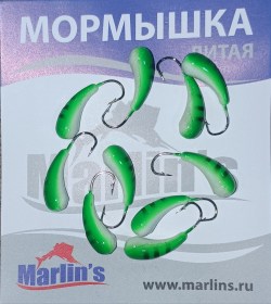 Мормышка литая "Marlin's" Уралка №2 1.22гр кр.Crown арт:7002-206 уп.10шт