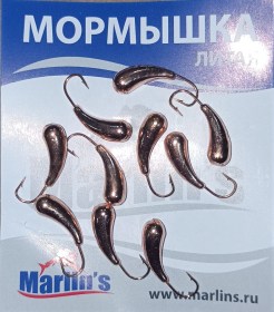 Мормышка литая "Marlin's" Уралка №2 1.22гр кр.Crown арт:7002-209 уп.10шт