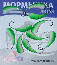 Мормышка литая "Marlin's" Уралка №3 2.35гр кр.Crown арт:7002-306 уп.10шт