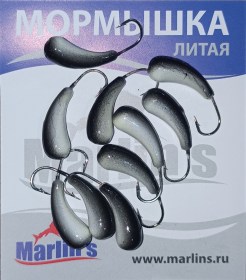 Мормышка литая "Marlin's" Уралка №3 2.35гр кр.Crown арт:7002-310 уп.10шт