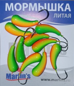 Мормышка литая "Marlin's" Уралка №4 4.26гр кр.Crown арт:7002-407 уп.10шт