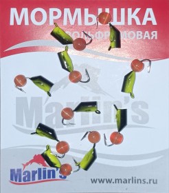 Мормышка вольфрам "Marlin's" Гвоздешарик кош.глаз 3мм 1.0гр арт:7230-102 уп.10шт