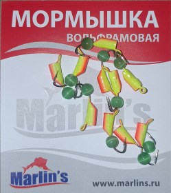 Мормышка вольфрам "Marlin's" Гвоздешарик кош.глаз 3мм 1.0гр арт:7230-112 уп.10шт