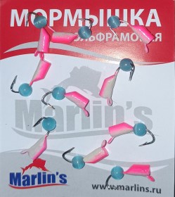 Мормышка вольфрам "Marlin's" Гвоздешарик кош.глаз 3мм 1.0гр арт:7230-154 уп.10шт